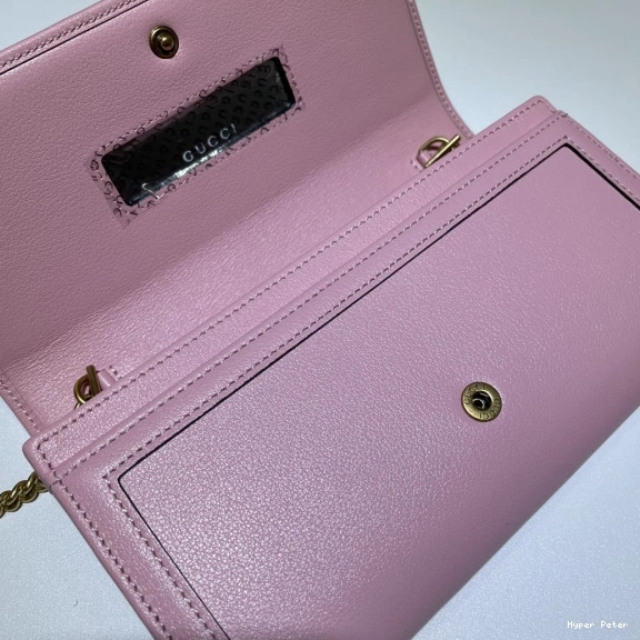 Hyper Peter chain wallet with Gucci Diana bamboo 0709